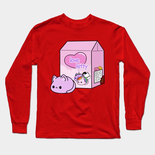 love kitty-pink cat doll Long Sleeve T-Shirt by LillyTheChibi